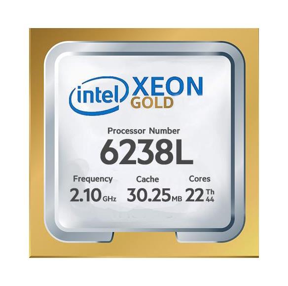 P12032-L21 HPE 2.10GHz 30.25MB Cache Intel Xeon Gold 6238L 22-Core Processor Upgrade for ML350 Gen10