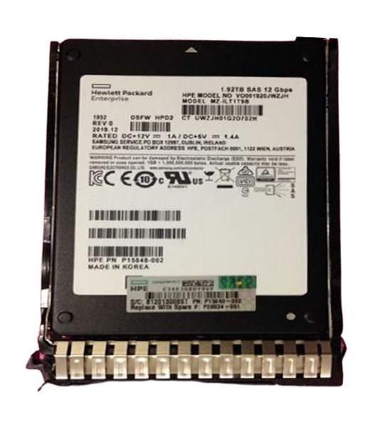 P13237-001 HP 1.92TB SAS 12Gbps Read Intensive 2.5-inch Internal Solid State Drive (SSD)