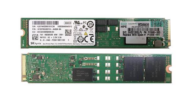 P13693-H21 HPE 3.84TB PCI Express x4 NVMe Read Intensive M.2 22110 Internal Solid State Drive (SSD) with Smart Carrier