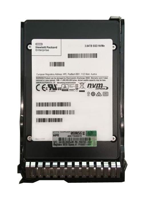 P20141-B21 HPE 3.84TB PCI Express Gen4 NVMe Read Intensive U.3 2.5-inch Internal Solid State Drive (SSD) with Smart Carrier