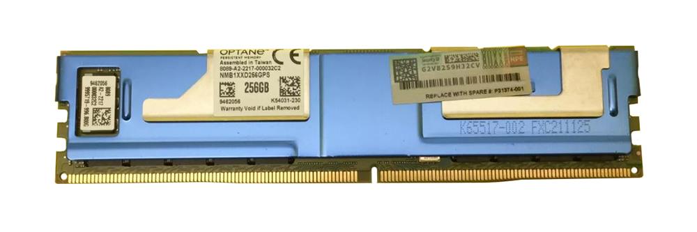 P31374-001 HPE 256GB PC4-25600 DDR4-3200MHz DDR-T 15W TDP 288-Pin Optane Persistent 200 SeriesPMem DIMM Memory Module