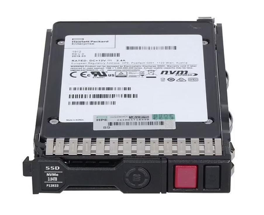 P41509-001 HP 3.84TB TLC PCI Express NVMe x4 U.3 2.5-Inch Solid State Drive (SSD)
