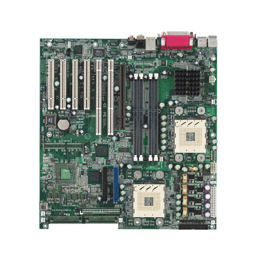 P4DCE SuperMicro Dual Socket mPGA603 Intel 860 Chipset Dual Intel Xeon Processors Support DDR Extended ATX Server Motherboard (Refurbished)