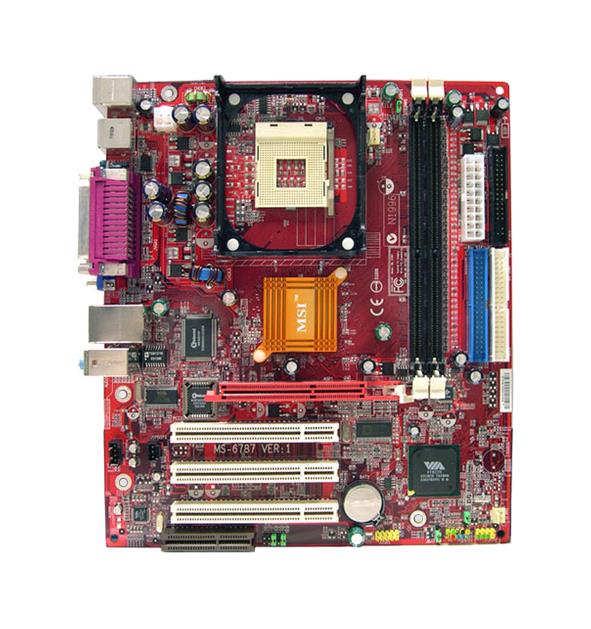 P4MAM-L MSI Socket 478 VIA P4M266A Chipset Intel Pentium 4/ Celeron Processors Support DDR 2x DIMM 2x ATA-100 Micro-ATX Motherboard (Refurbished)
