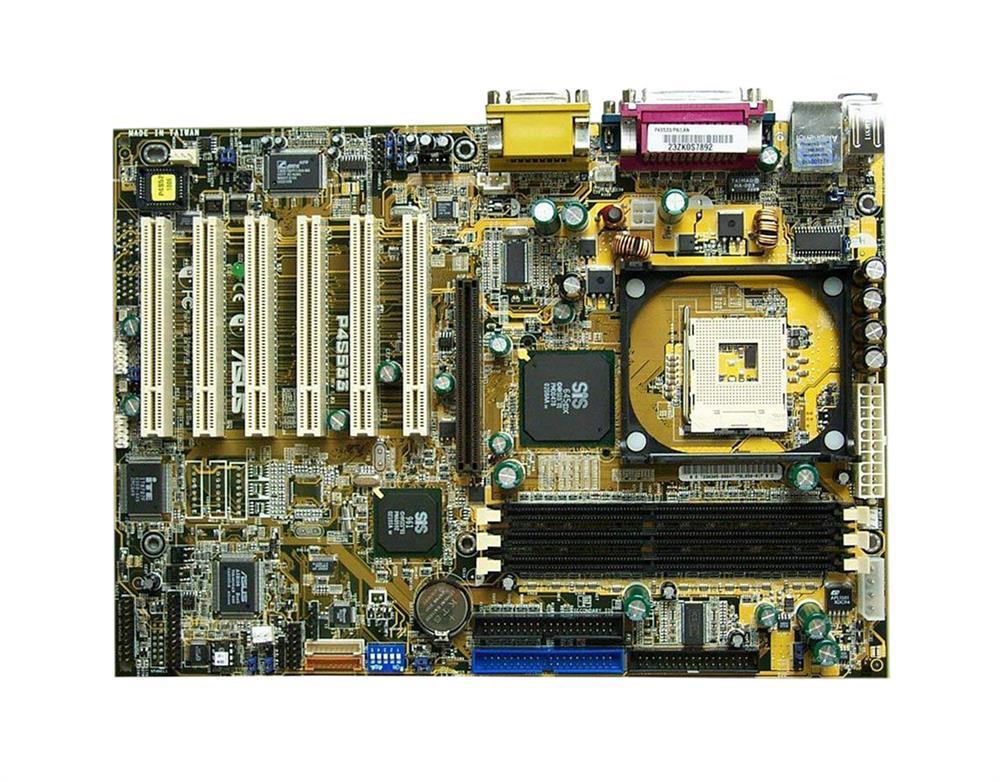 P4S533 ASUS Socket 478 SIS 645DX Chipset Intel Pentium 4 Processors Support DDR 3x DIMM 2x ATA-133 ATX Motherboard (Refurbished)
