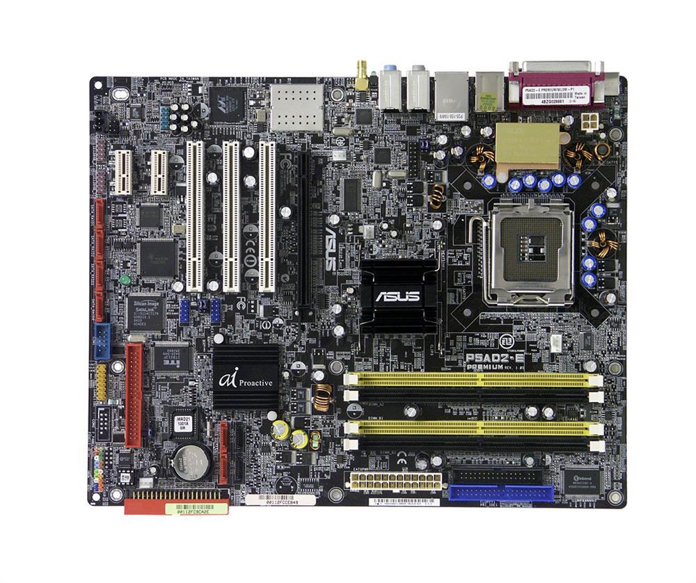 P5AD2 Premium ASUS Socket LGA 775 Intel 925X + ICH6R Chipset Intel Pentium 4/ Celeron Processors Support DDR 4x DIMM 4x SATA 3.0Gb/s ATX Motherboard (Refurbished)
