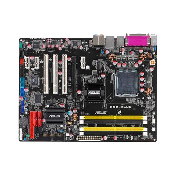 P5B-Plus ASUS Socket LGA 775 Intel P965 + ICH8R Chipset Core 2 Extreme/ Core 2 Duo/ Pentium Extreme / Pentium D/ Pentium 4/ Celeron Processors Support DDR2 4x DIMM 6x SATA 3.0Gb/s ATX Motherboard (Refurbished)