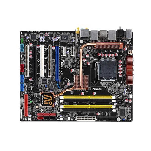 P5KDELUXE/WIFI-AP ASUS P5K DELUXE/WIFI-AP Socket LGA 775 Intel P35 + ICH9R Chipset Core 2 Extreme/ Core 2 Quad/ Core 2 Duo/ Pentium Extreme/ Pentium D/ Pentium 4 Processors Support DDR2 4x DIMM 6x SATA 3.0Gb/s ATX Motherboard (Refurbished)