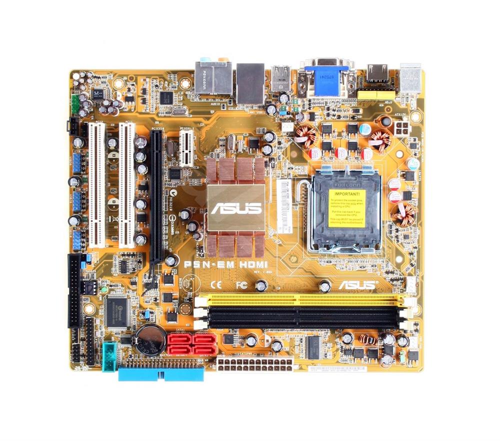 P5N-EMHDMIGREEN ASUS P5N-EM HDMI Socket LGA 775 Nvidia GeForce 7050 + nForce 610i Chipset Core 2 Quad/ Core 2 Duo/ Pentium D/ Pentium 4/ Celeron Processors Support DDR2 3x DIMM 4x SATA 3.0Gb/s uATX Motherboard (Refurbished)