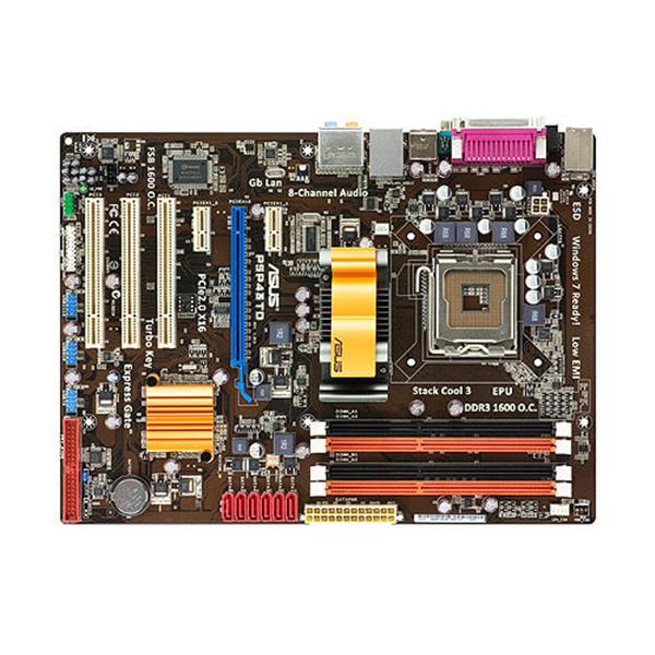 P5P43TD ASUS Socket LGA 775 Intel P43 + ICH10 Chipset Core 2 Quad/ Core 2 Extreme/ Core 2 Duo/ Pentium Dual-Core/ Celeron Dual-Core Processors Support DDR3 4x DIMM 6x SATA 3.0Gb/s ATX Motherboard (Refurbished)