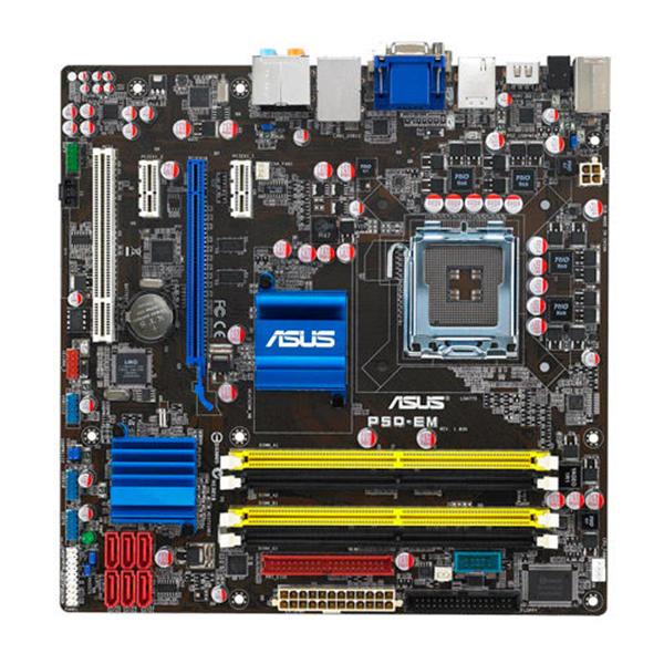P5Q-EM ASUS Socket LGA 775 Intel G45 + ICH10R Chipset Core 2 Duo/ Core 2 Quad/ Core 2 Extreme/ Pentium Dual-Core/ Celeron Dual-Core/ Celeron Processors Support DDR2 4x DIMM 6x SATA 3.0Gb/s uATX Motherboard (Refurbished)