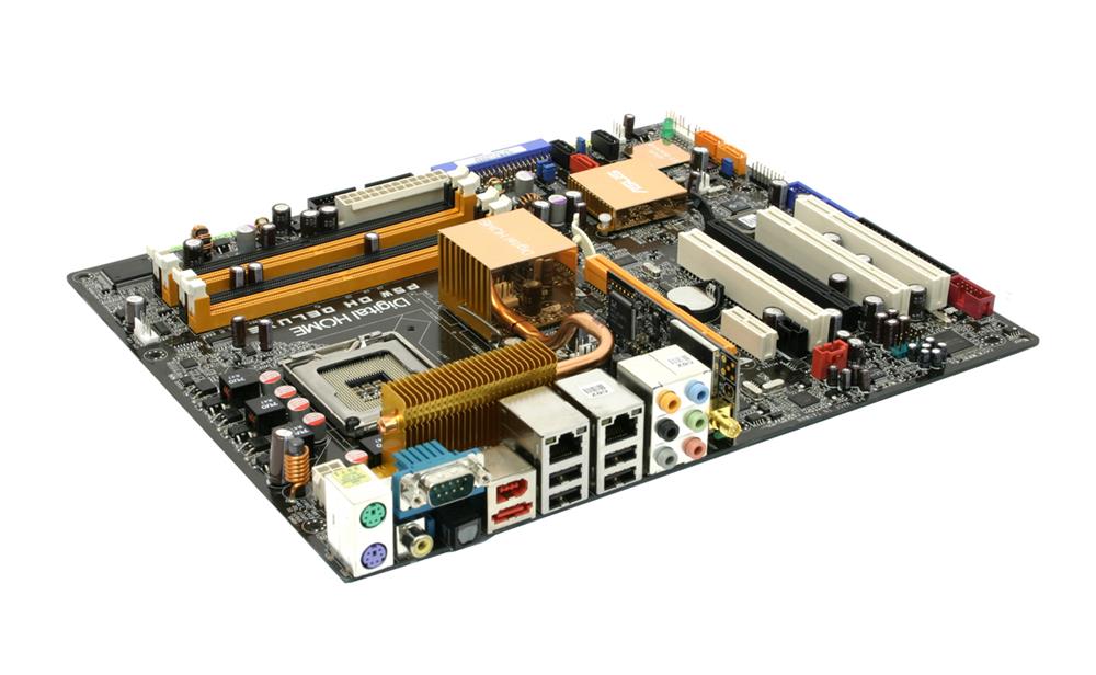 P5W DH Deluxe ASUS Socket LGA 775 Intel 975X + ICH7R Chipset Intel Pentium 4/ Celeron Processors Support DDR2 4x DIMM 3x SATA 3.0Gb/s ATX Motherboard (Refurbished)
