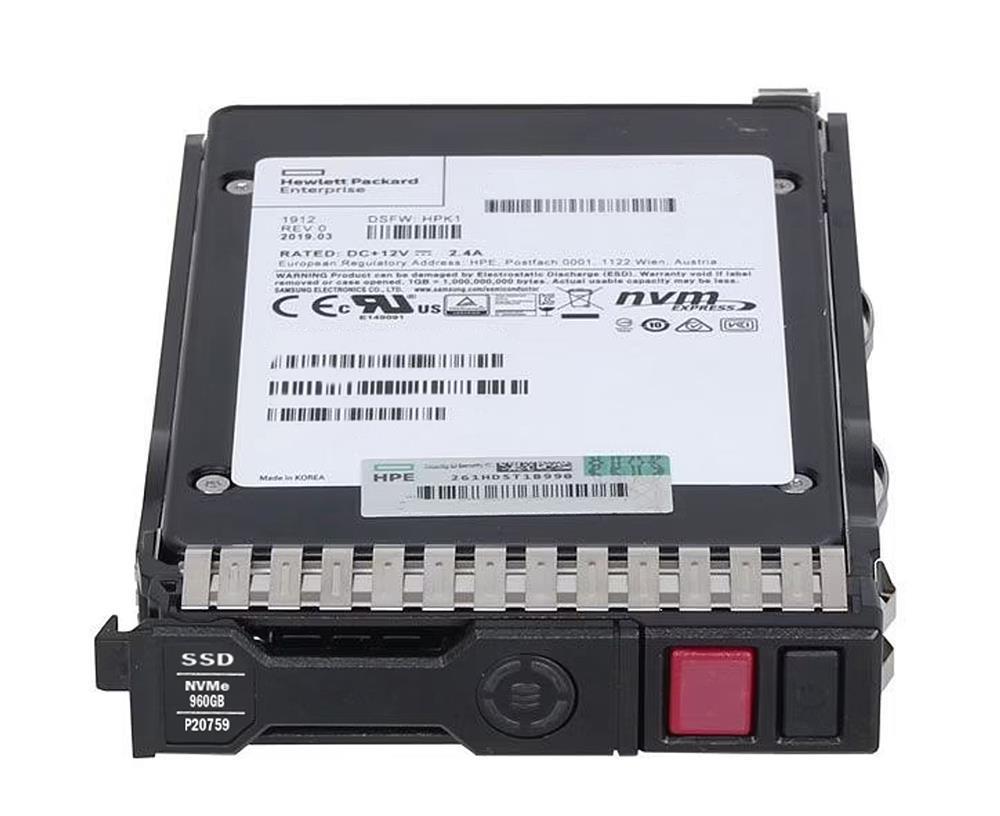 P66845-B21 HPE 960GB PCI Express NVMe Read Intensive 2.5-inch Internal Solid State Drive (SSD)