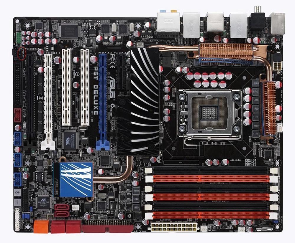 P6T-DELUXE V2 ASUS P6T Deluxe V2 Socket LGA 1366 Intel X58/ICH10R Chipset Core i7 Processor Extreme Edition/ Core i7 Processors Support DDR3 6x DIMM 6x SATA 3.0Gb/s ATX Motherboard (Refurbished)