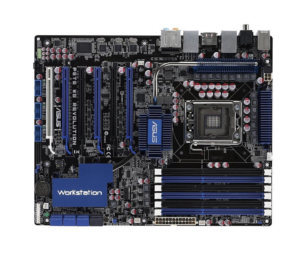 P6T6WS ASUS Revolution Intel X58 Core i7/ Core i7 Extreme Edition/ Xeon W5500/ 3600/ 3500/ X5600/ 5500/ E5600/ 5500 Series Processors Support Socket LGA1366 ATX Motherboard (Refurbished)