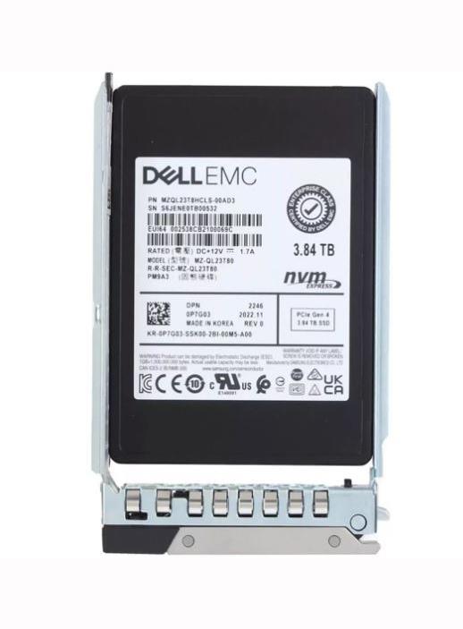 P7G03 Dell 3.84TB TLC PCI Express NVMe U.2 2.5-In SSD