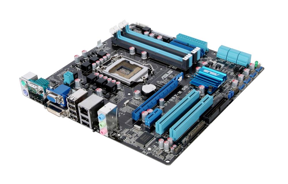 P7Q57MDO ASUS P7Q57-M DO Socket LGA1156 Intel Q57 Express Chipset Core i7 / i5 Processors Support DDR3 4x DIMM 6x SATA 3.0Gb/s uATX Motherboard (Refurbished)