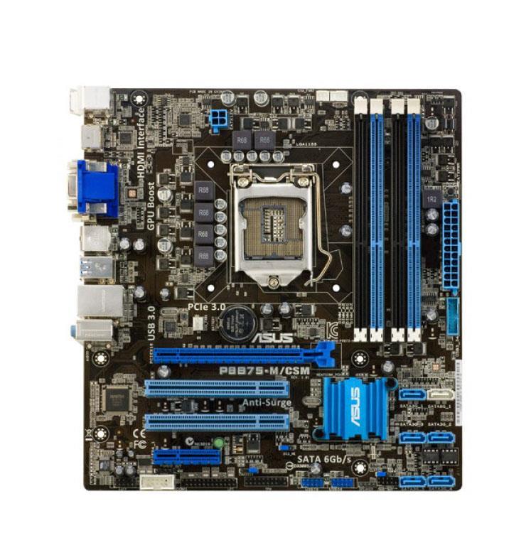 P8B75-M/CSM ASUS Socket LGA 1155 Intel B75 Chipset Core i7 / i5 / i3 / Pentium / Celeron Processors Support DDR3 4x DIMM 5x SATA 3.0Gb/s Micro-ATX Motherboard (Refurbished)