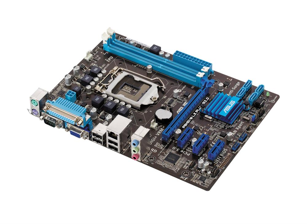 P8H61-MLX ASUS P8H61-M LX Socket LGA 1155 Intel H61 Chipset 2nd Generation Core i7 / i5 / i3 / Processors Support DDR3 2x DIMM 4x SATA 3.0Gb/s uATX Motherboard (Refurbished)