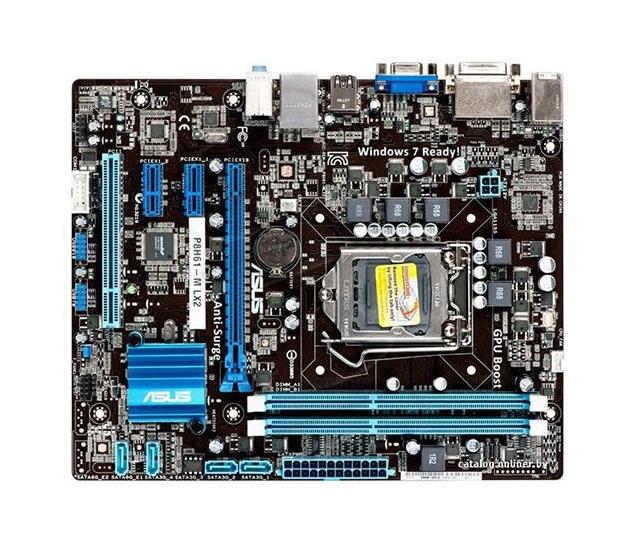 P8H61-M LX2/SI ASUS Socket LGA 1155 Intel H61 Express Chipset Core i7 / i5 / i3 / Pentium / Celeron Processors Support DDR3 2x DIMM 4x SATA 3.0Gb/s Micro-ATX Motherboard (Refurbished)