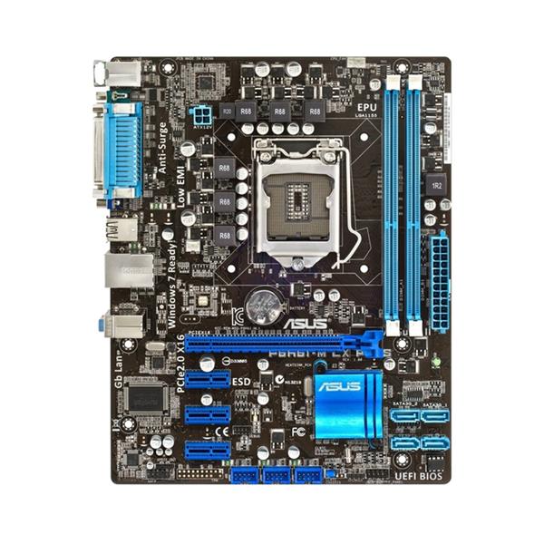 P8H61-M LX PLUS ASUS Socket LGA 1155 Intel H61 Chipset 2nd Generation Core i7 / i5 / i3 Processors Support DDR3 2x DIMM 4x SATA 3.0Gb/s Micro-ATX Motherboard (Refurbished)
