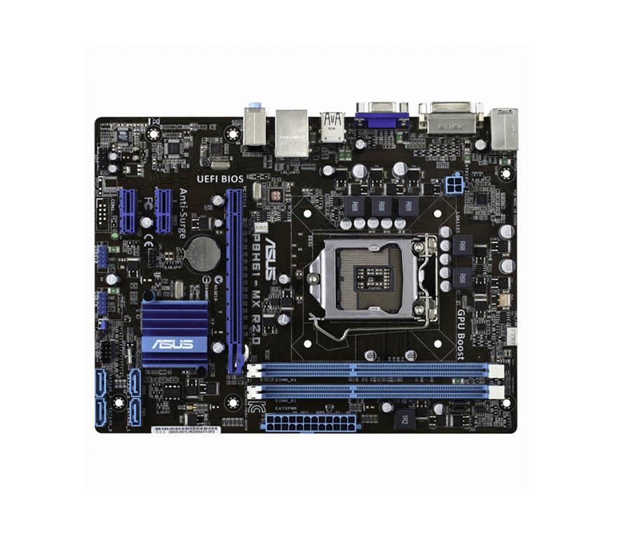 P8H61-MX R2.0 ASUS Socket LGA 1151 Intel H61 Chipset 3rd/2nd Generation Core i7 / i5 / i3 / Pentium / Celeron Processors Support DDR3 2x DIMM 4x SATA 3.0Gb/s uATX Motherboard (Refurbished)