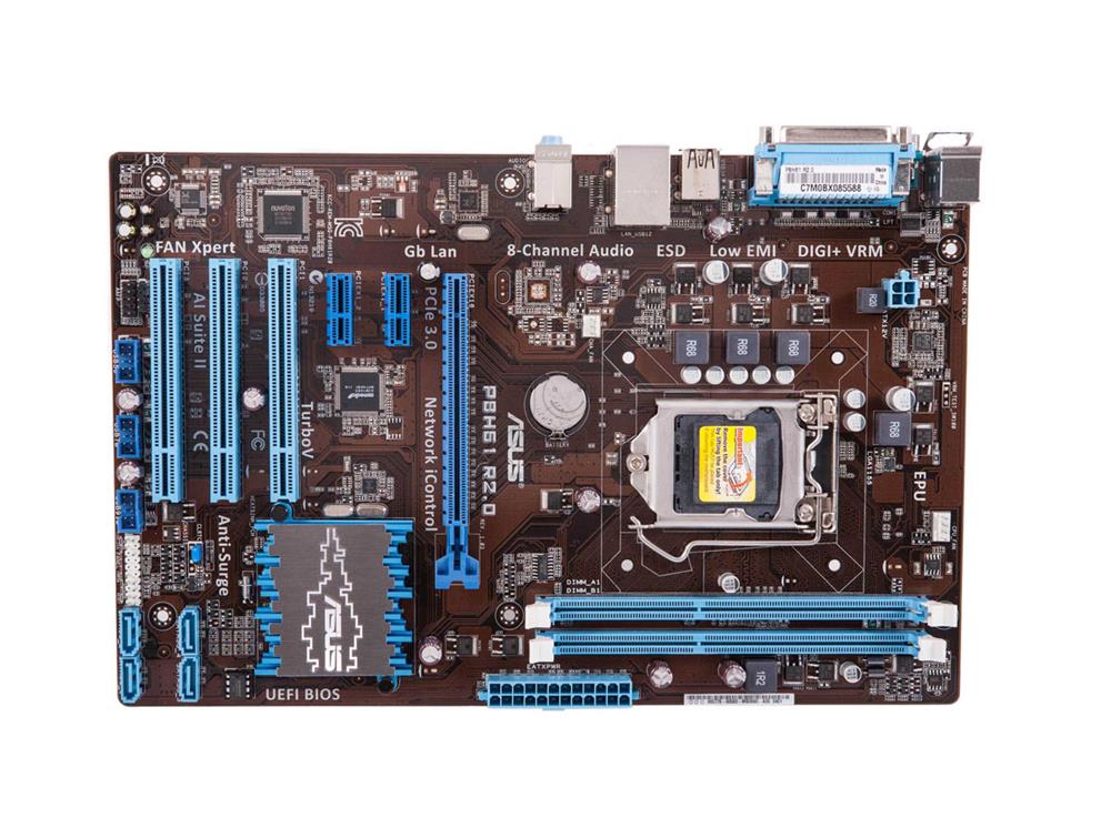 P8H61-R2.0 ASUS P8H61 R2.0 Socket LGA 1155 Intel H61 Chipset 3rd/2nd Generation Core i7 / i5 / i3 / Pentium / Celeron Processors Support DDR3 2x DIMM 4x SATA 3.0Gb/s ATX Motherboard (Refurbished)