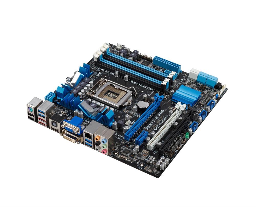 P8H77MPRO ASUS P8H77-M PRO Socket LGA 1155 Intel H77 Chipset 3rd/2nd Generation Core i7 / i5 / i3 / Pentium / Celeron Processors Support DDR3 4x DIMM 4x SATA 6.0Gb/s Micro-ATX Motherboard (Refurbished)