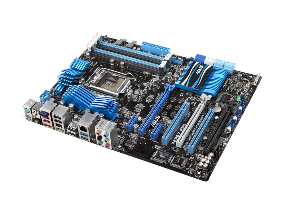 P8P67-PRO ASUS P8P67 PRO Socket LGA 1155 Intel P67 Chipset 2nd Generation Core i7 / i5 / i3 Processors Support DDR3 4x DIMM 2x SATA 6.0Gb/s ATX Motherboard (Refurbished)