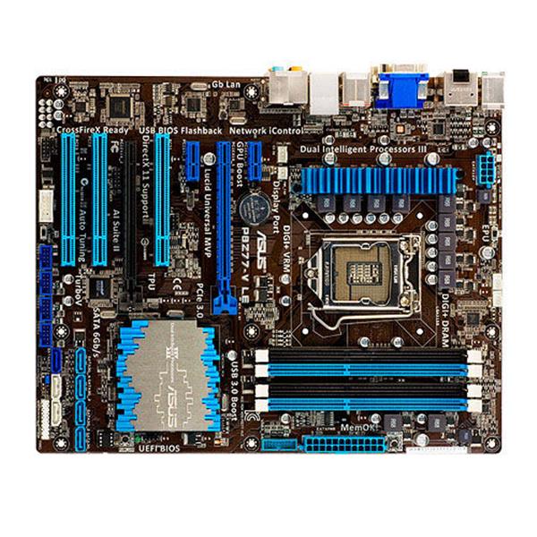 P8Z77-V-LE ASUS P8Z77-V LE Socket LGA 1155 Intel Z77 Chipset 3rd/2nd Generation Core i7 / i5 / i3 Processors Support DDR3 4x DIMM 2x SATA 6.0Gb/s ATX Motherboard (Refurbished)