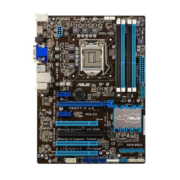 P8Z77-V-LX ASUS P8Z77-V LX Socket LGA 1155 Intel Z77 Chipset 3rd/2nd Generation Core i7 / i5 / i3 / Pentium / Celeron Processors Support DDR3 4x DIMM 2x SATA 6.0Gb/s ATX Motherboard (Refurbished)