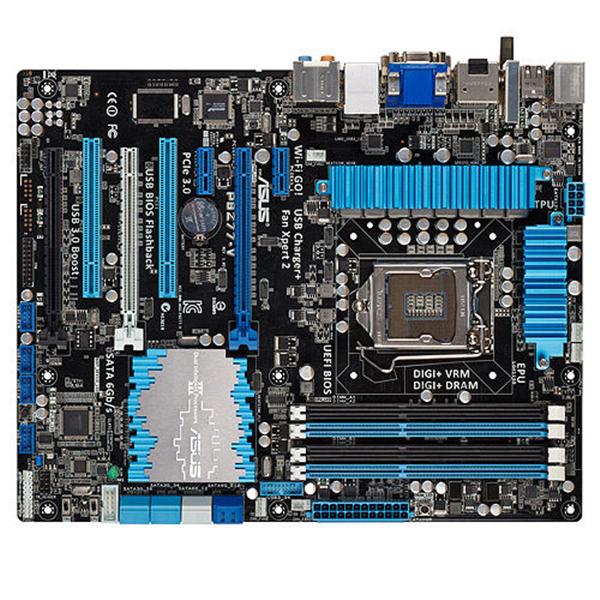 P8Z77-V ASUS Socket LGA 1155 Intel Z77 Chipset 3rd/2nd Generation Core i7 / i5 / i3 / Pentium / Celeron Processors Support DDR3 4x DIMM 2x SATA 6.0Gb/s ATX Motherboard (Refurbished)
