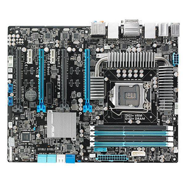 P8Z77-WS ASUS Intel Z77 Chipset 3rd/ 2nd Generation Core i7/ Core i5/ Core i3/ Pentium/ Celeron Processors Support Socket LGA1155 ATX Workstation Motherboard (Refurbished)