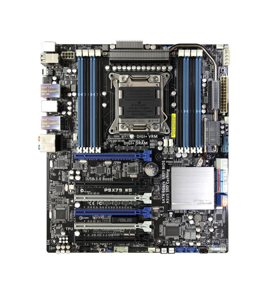 P9X79-WS ASUS Intel X79 Chipset 2nd Generation Core i7/ Xeon E5-1600/ E5-2600 Series Processors Support Socket 2011 Workstation Motherboard (Refurbished)
