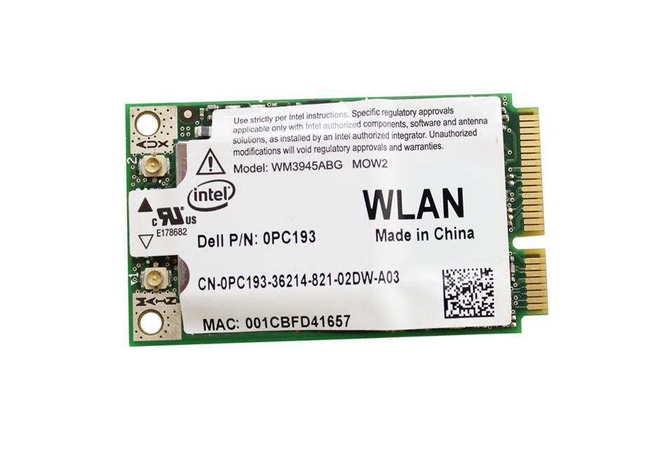 PC193 Dell Intel Wm3945abg Wlan Wifi Mini PCI Express Card