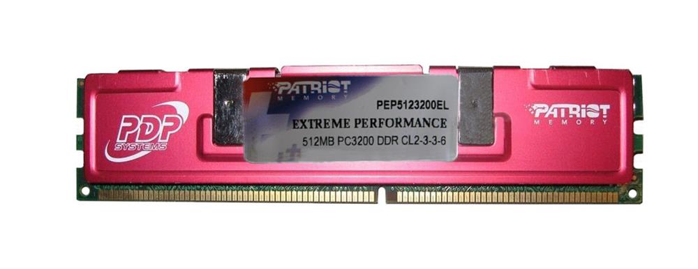 PEP5123200EL Patriot Extreme Performance 512MB Low Latency (2-3-3-6) 184-Pin DIMM Memory Module