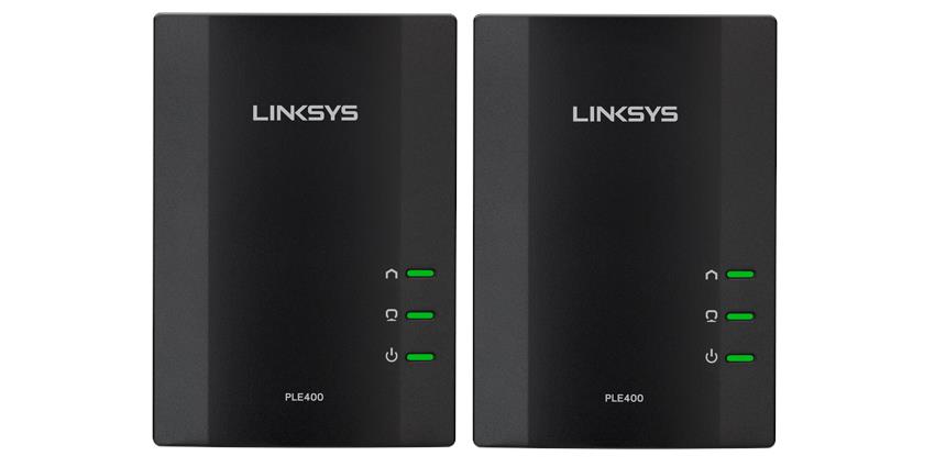 PLEK400A Linksys Powerline AV Single-Port RJ-45 200Mbps 10Base-T/100Base-TX Fast Ethernet Network Adapter Kit (Refurbished)