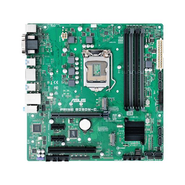 PRIMB250M-C-CSM ASUS PRIME B250M-C/CSM Socket LGA 1151 Intel B250 Chipset Core i7 / i5 / i3 / Pentium / Celeron Processors Support DDR4 4x DIMM 6x SATA 6.0Gb/s uATX Motherboard (Refurbished)