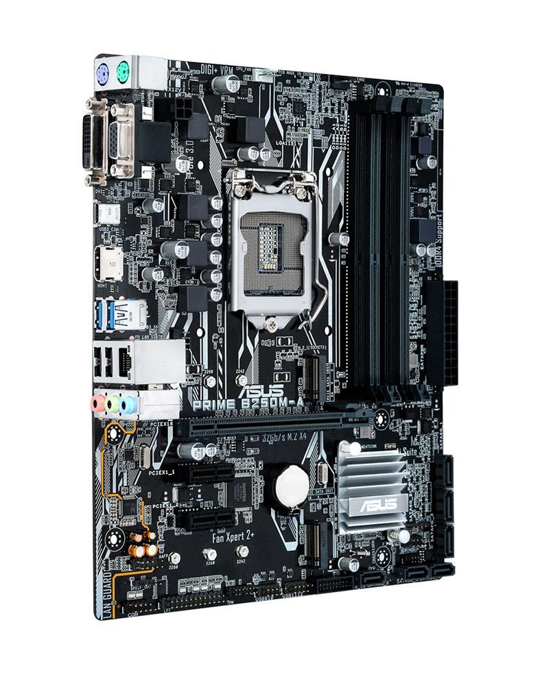 PRIME B250M-A ASUS Socket LGA 1151 Intel B250 Chipset 7th/6th Generation Core i7 / i5 / i3 / Pentium / Celeron Processors Support DDR4 4x DIMM 6x SATA 6.0Gb/s Micro-ATX Motherboard (Refurbished)
