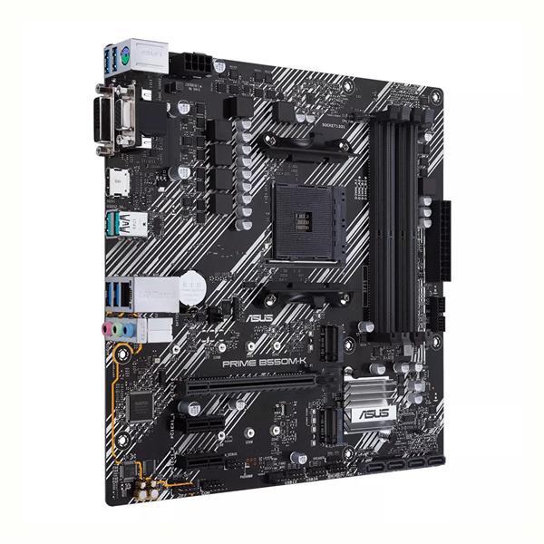 PRIME B550M-K/CSM ASUS Socket AM4 AMD B550 Chipset AMD Ryzen 5000/5000 G-Series/ 4000 G-Series/ 3000 Series Processors Support DDR4 4x DIMM 4x SATA 6.0Gb/s Micro-ATX Motherboard (Refurbished)