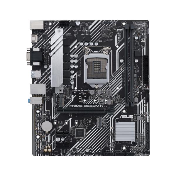 PRIME B560M-K/CSM ASUS Socket LGA 1200 Intel B560 Chipset 11th Generation Intel Core/ 10th Generation Intel Core/ Pentium/ Gold/ Celeron Processors Support DDR4 2x DIMM 6x SATA 6.0Gb/s Micro-ATX Motherboard (Refurbished)