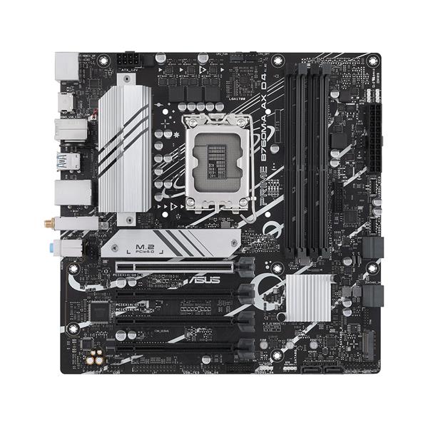 PRIME B760M-A AX D4 ASUS Socket LGA1700 Intel B760 Chipset 13th/12th Generation Core / Pentium Gold And Celeron Processors Support DDR4 4x DIMM 6x SATA 6.0Gb/s Micro-ATX Motherboard (Refurbished)