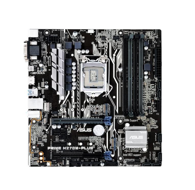 PRIMEH270M-PLUS/CSM ASUS Socket LGA 1151 Intel H270 Chipset 7th/6th Generation Core i7 / i5 / i3 / Pentium / Celeron Processors Support DDR4 4x DIMM 6x SATA 6.0Gb/s Micro-ATX Motherboard (Refurbished)