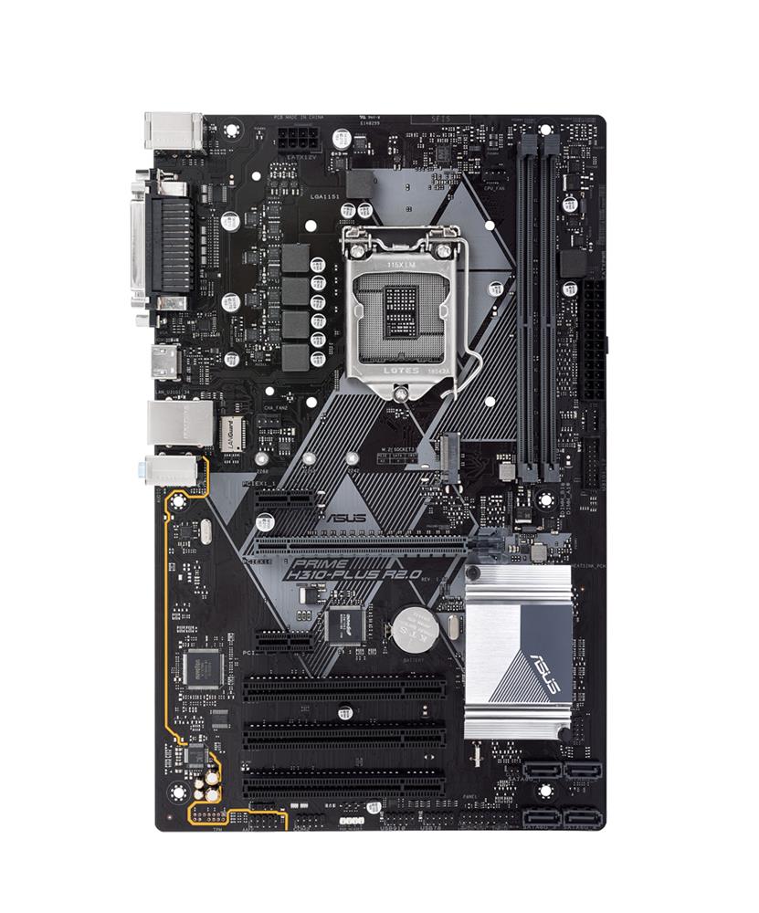 PRIME H310-PLUS R2.0 ASUS Socket LGA 1151 Intel H310 Chipset 9th/8th Generation Core / Pentium / Gold / Celeron Processors Support DDR4 2x DIMM 4x SATA 6.0Gb/s ATX Motherboard (Refurbished)
