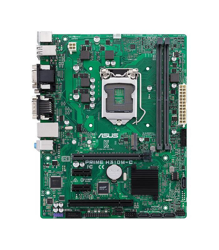 PRIME H310M-C ASUS Socket LGA 1151 Intel H310 Chipset 8th Generation Core i7 / i5 / i3 / Pentium / Celeron Processors Support DDR4 2x DIMM 4x SATA 6.0Gb/s Micro-ATX Motherboard (Refurbished)
