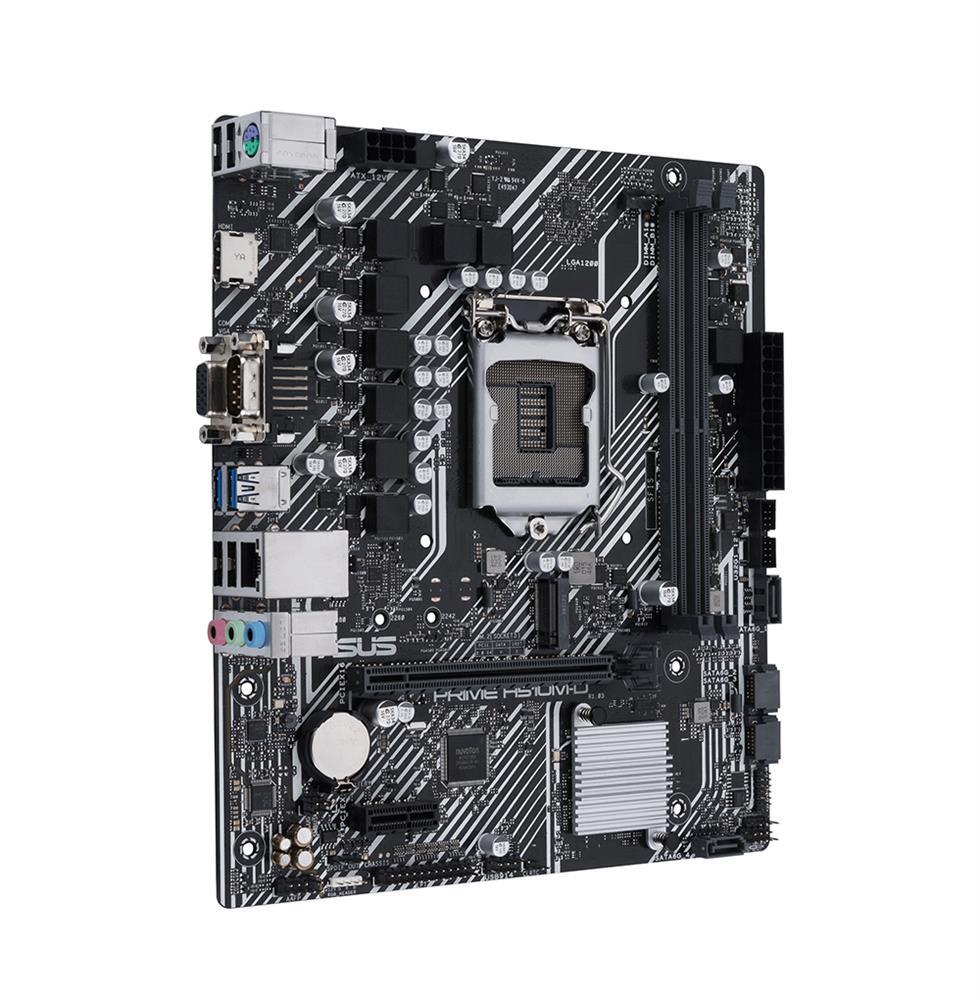PRIME H510M-D ASUS Socket LGA 1200 Intel H510 Chipset 11th Generation Intel Core 10th Generation Intel Core/ Pentium/ Gold/ Celeron Processors Support DDR4 2x DIMM 4x SATA 6.0Gb/s Micro-ATX Motherboard (Refurbished)