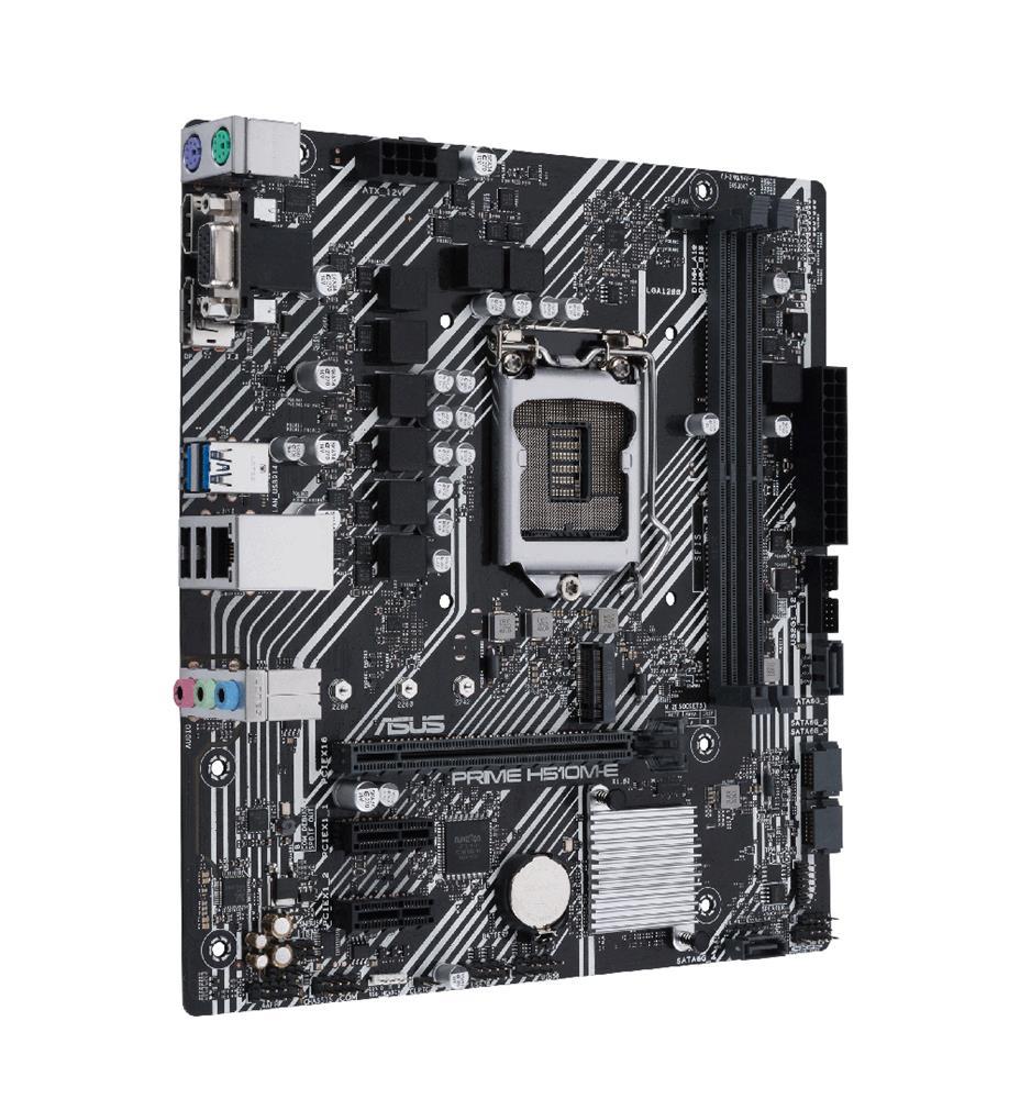 PRIME H510M-E ASUS Socket LGA 1200 Intel H510 Chipset 11th Generation Intel Core 10th Generation Intel Core/ Pentium/ Gold/ Celeron Processors Support DDR4 2x DIMM 4x SATA 6.0Gb/s Micro-ATX Motherboard (Refurbished)