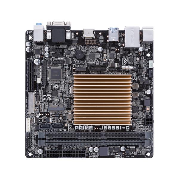 PRIME J3355I-C Asus Intel Celeron Dual Core J3355 SoS Onboard Processors Support DDR3 2x U-DIMM 2x SATA 6.0Gb/s Mini-ITX Motherboard (Refurbished)