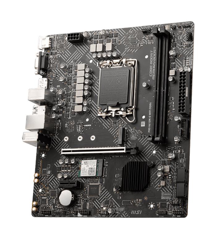 PRO H610M-G MSI Socket LGA 1700 Intel H610 Chipset 14th/13th/12th Generation Intel Pentium Gold/ Celeron Processors Support DDR5 2x DIMM 4x SATA 6.0Gb/s Micro-ATX Motherboard (Refurbished)