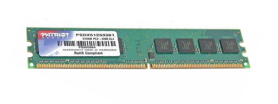 PSD251253381 Patriot 512MB DDR2 PC4200 Memory